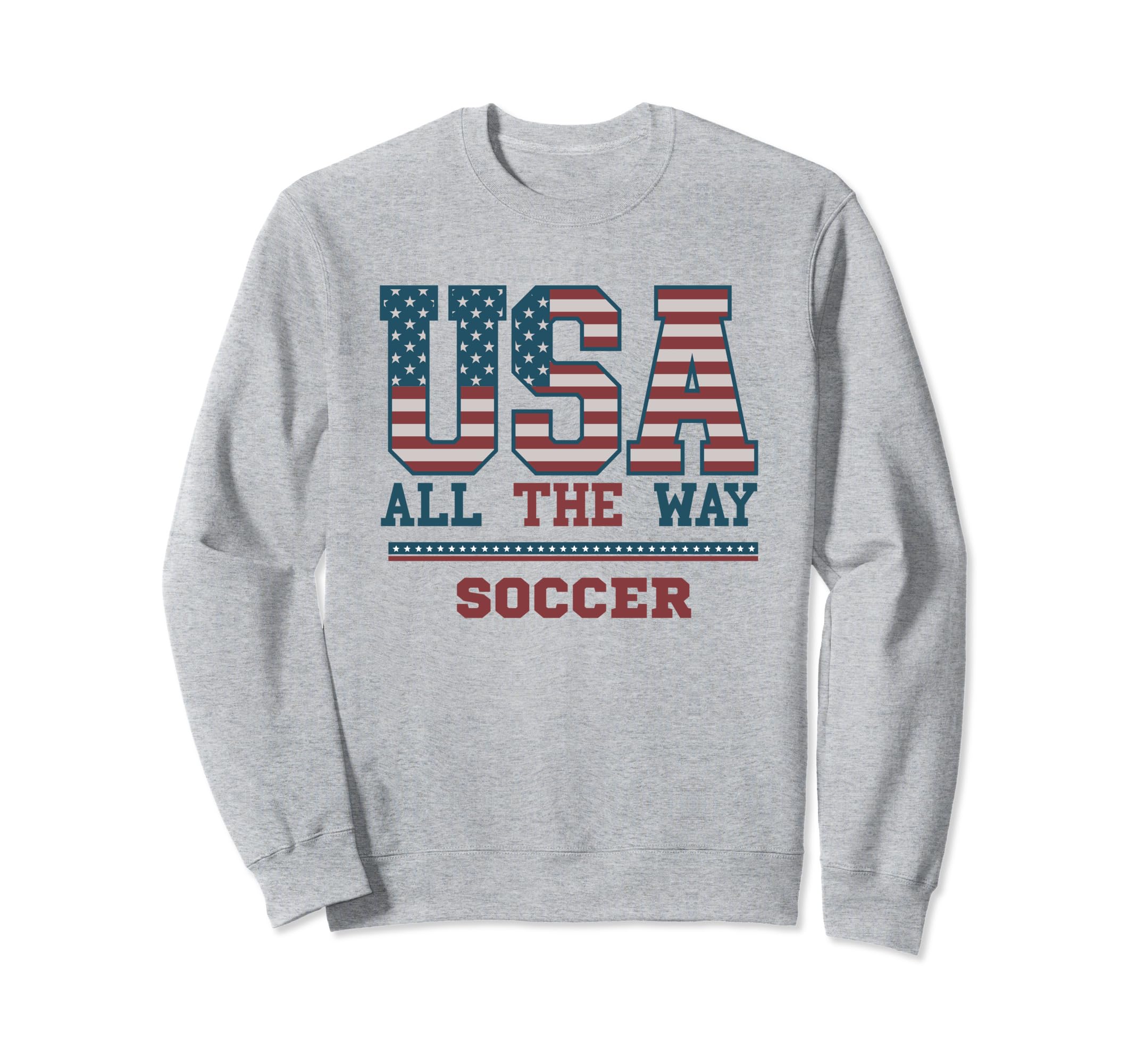 Usa Flag Football Soccer Support Sweatshirt - Streetwear Style Men Women - T-Shirt, Sweatshirt, Hoodie