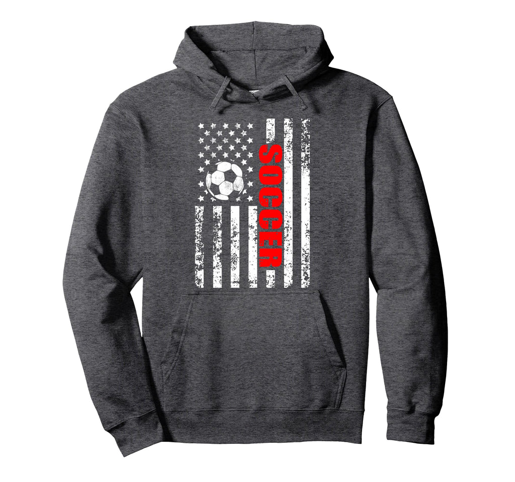 Us American Flag Soccer Patriotic Hoodie - Minimalist Print for Adults - T-Shirt, Sweatshirt, Hoodie