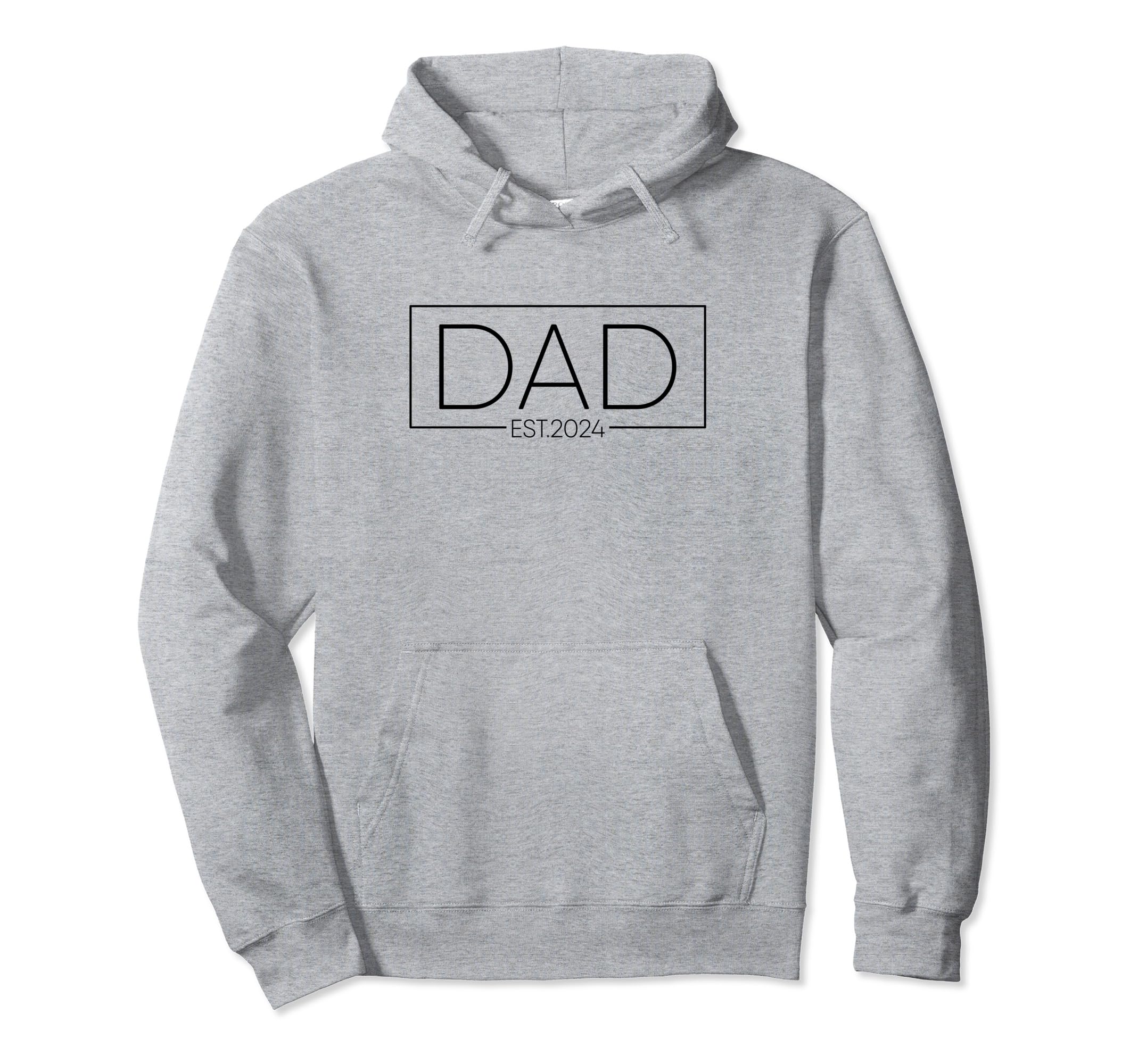 Dad Est 2024 Dad Announcement Pregnancy Hoodie - Unique Graphic for Adults - T-Shirt, Sweatshirt, Hoodie