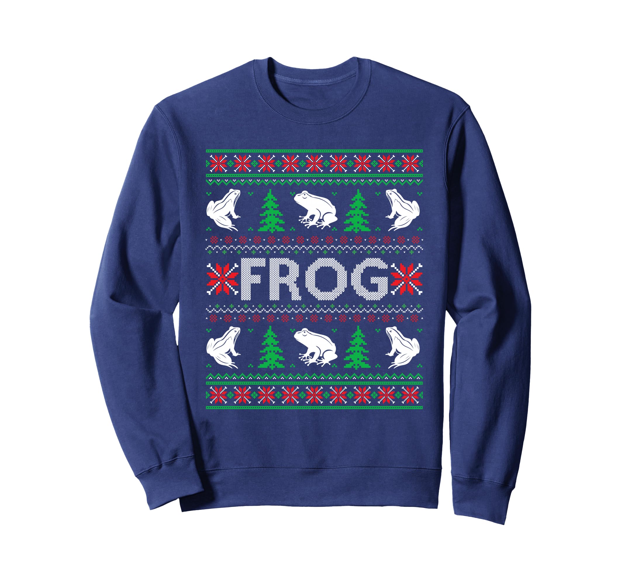 Ugly Sweaters Matching Frog Holiday Sweatshirt - Unique Graphic Unisex - T-Shirt, Sweatshirt, Hoodie