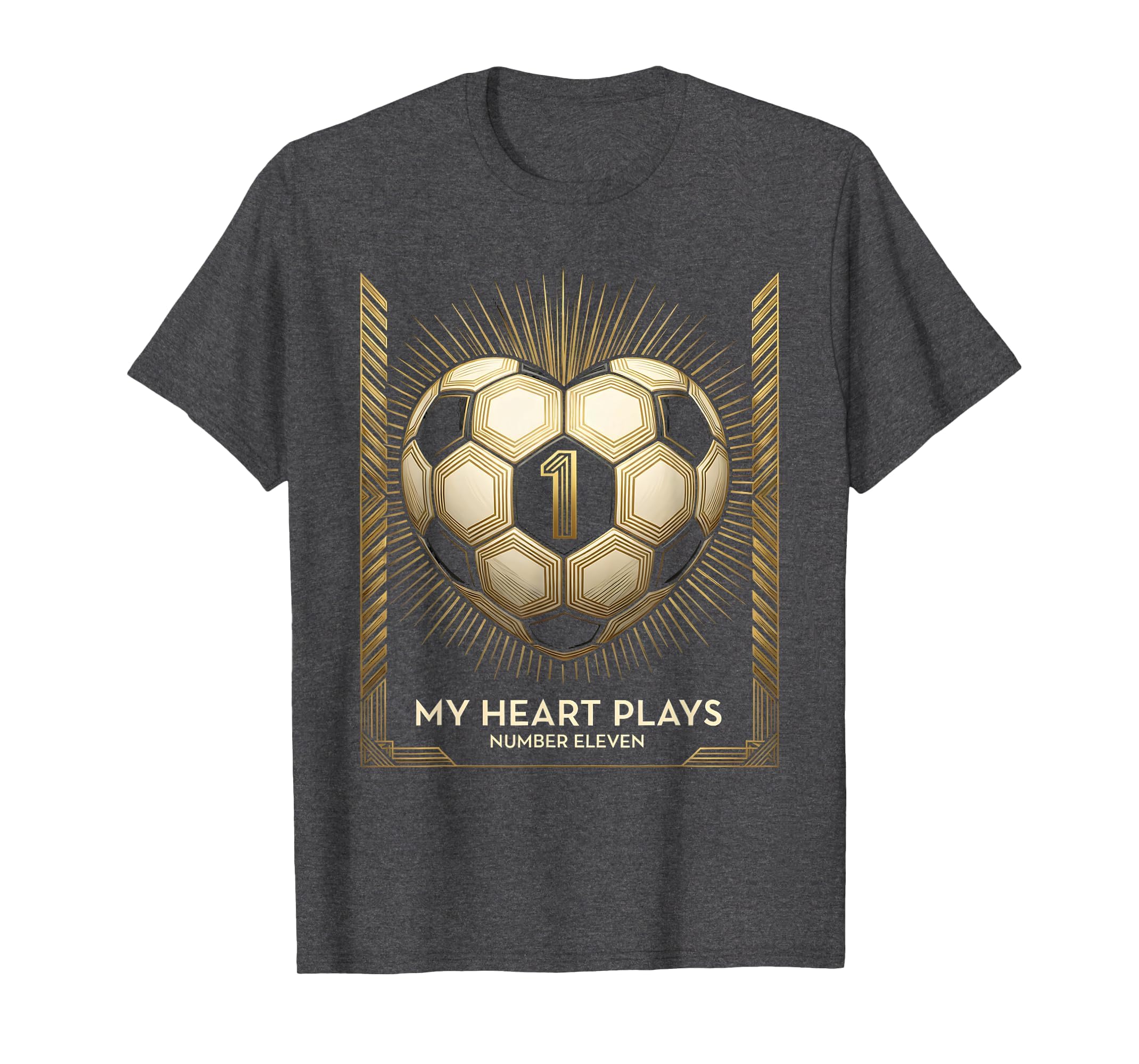 My Heart Plays Number Eleven T-Shirt - Casual Everyday Wear for Adults - T-Shirt, Sweatshirt, Hoodie