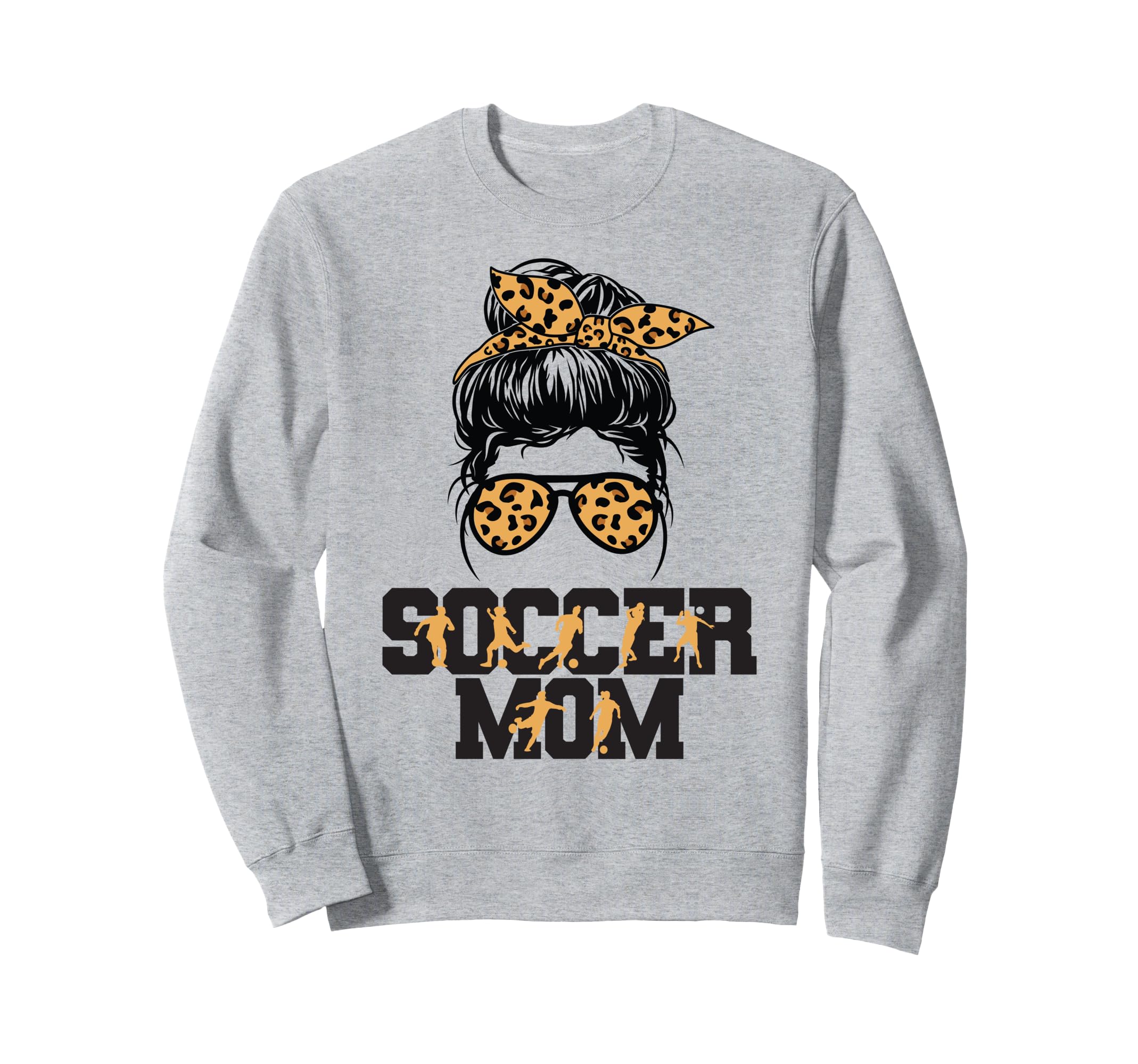 Soccer Mom Leopard Funny Soccer Sweatshirt - Streetwear Style Men Women - T-Shirt, Sweatshirt, Hoodie