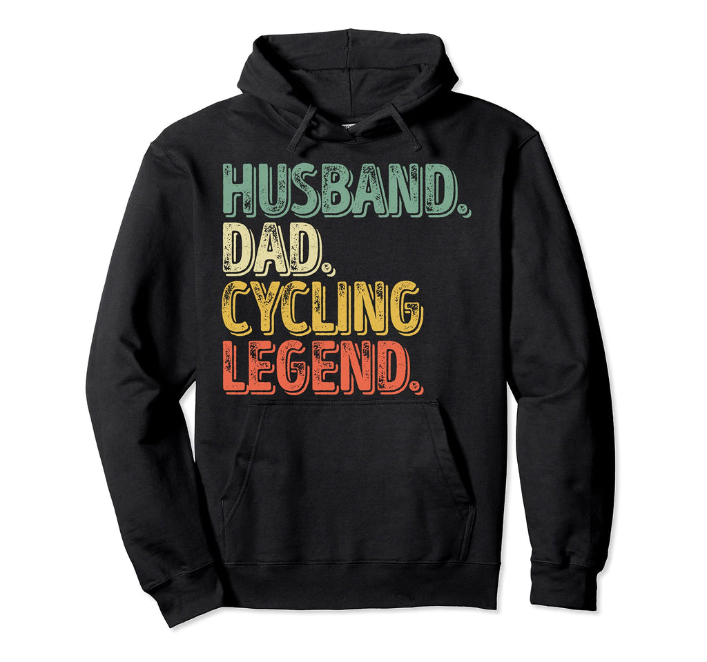 Husband Dad Cycling Legend Funny Fathers Hoodie - Minimalist Print Unisex - T-Shirt, Sweatshirt, Hoodie