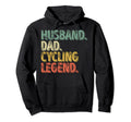 Husband Dad Cycling Legend Funny Fathers Hoodie - Minimalist Print Unisex - T-Shirt, Sweatshirt, Hoodie