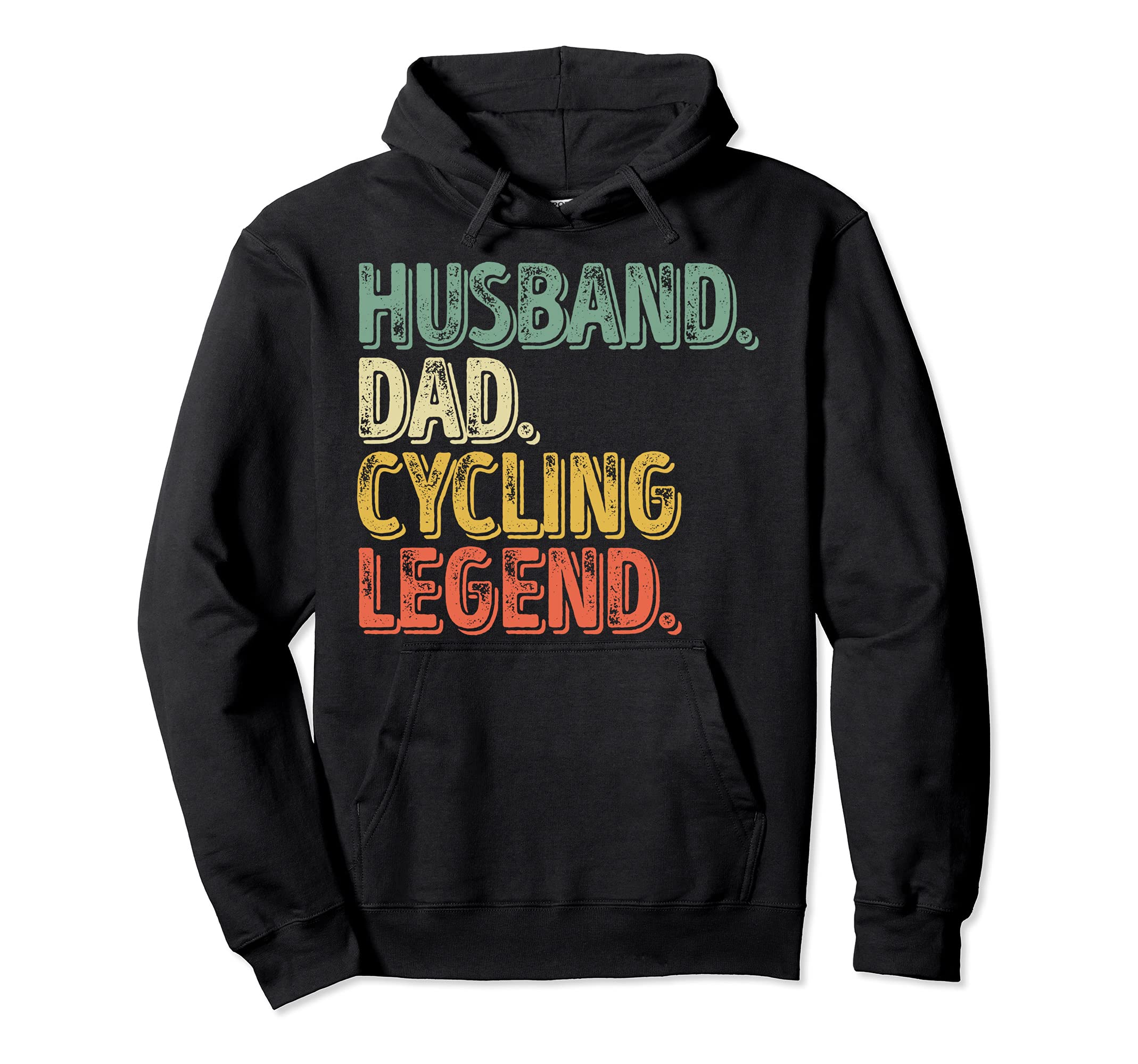 Husband Dad Cycling Legend Funny Fathers Hoodie - Minimalist Print Unisex - T-Shirt, Sweatshirt, Hoodie