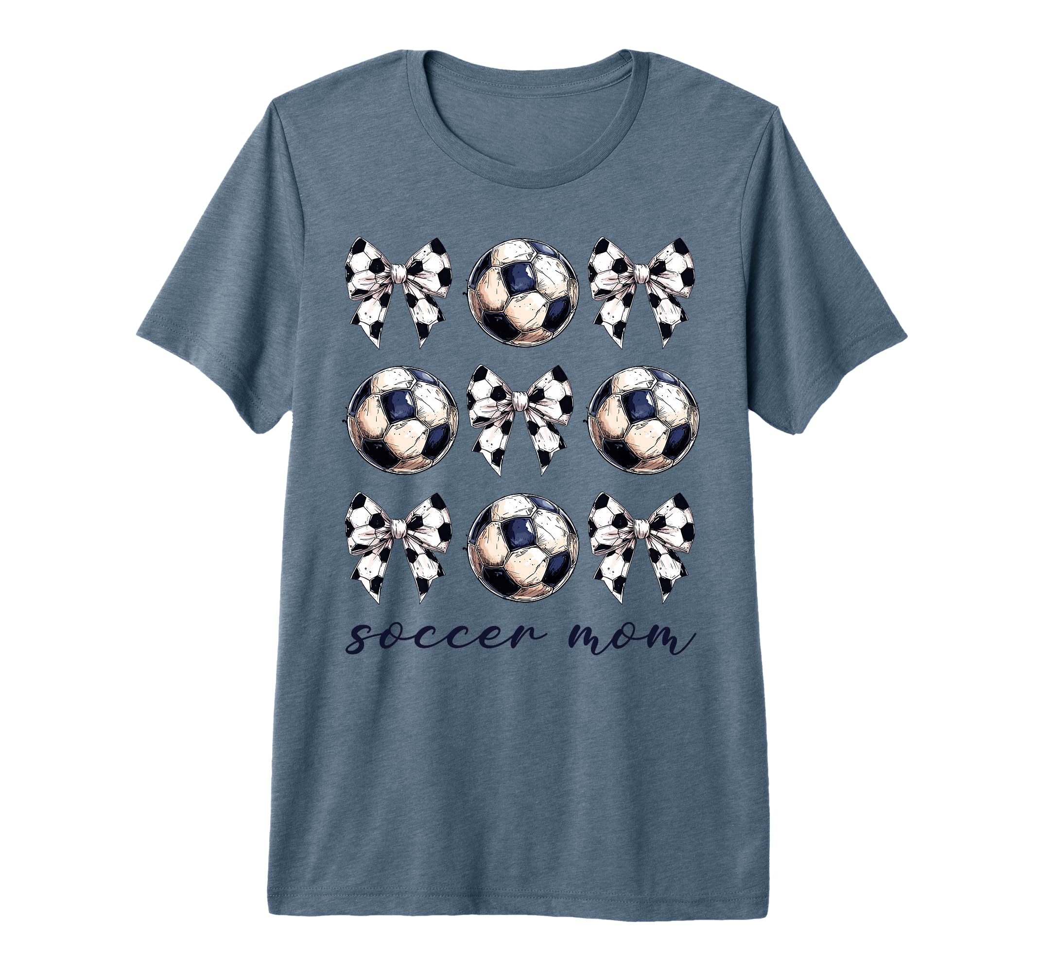Coquette Bow Soccer Mom Soccer Lovers T-Shirt - Minimalist Print Unisex - T-Shirt, Sweatshirt, Hoodie