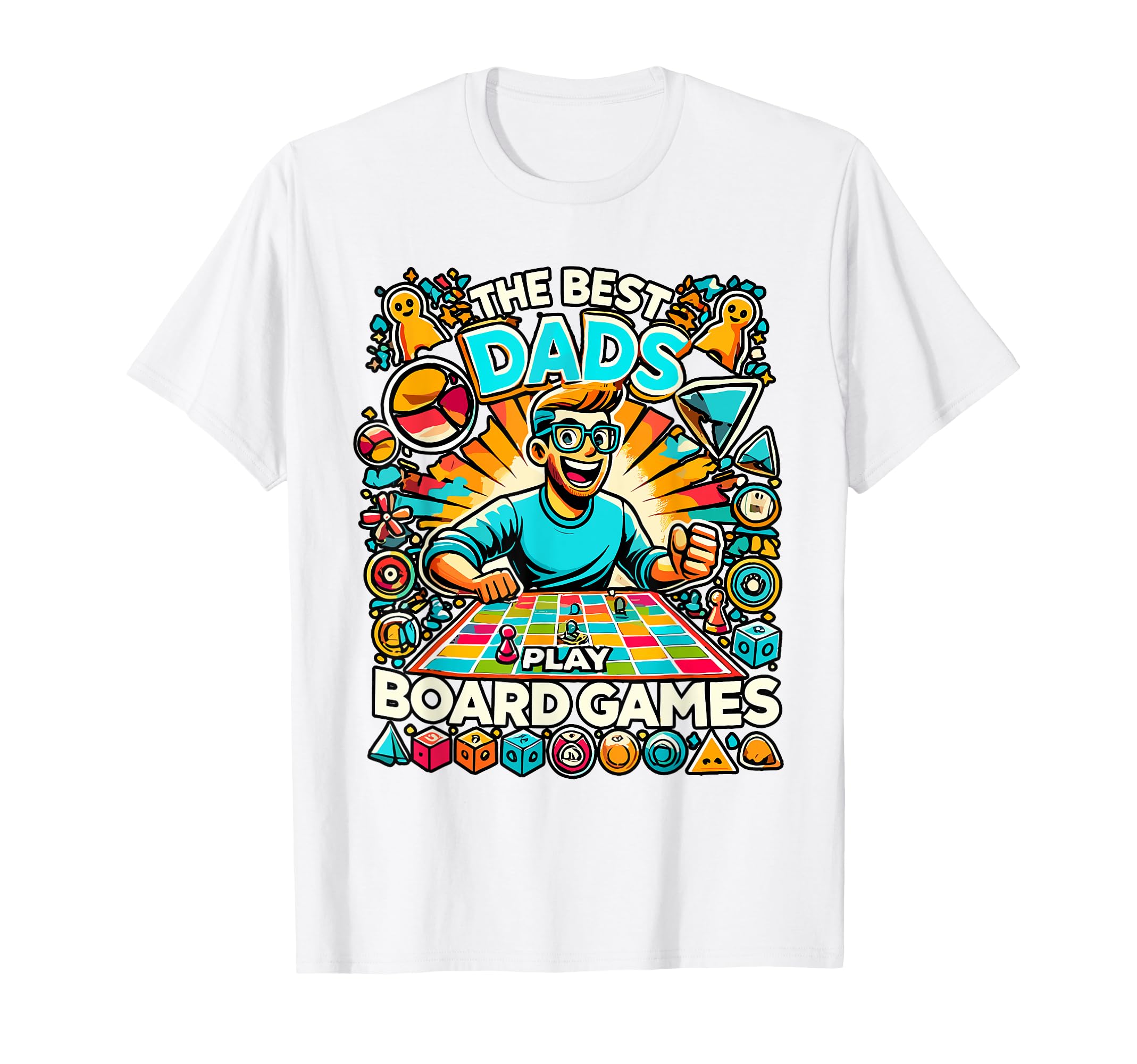 Funny Board Game Dad Game Night Board T-Shirt - Trendy Graphic for Adults - T-Shirt, Sweatshirt, Hoodie