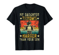 Funny Softball Dad My Daughter T-Shirt - Minimalist Print for Adults - T-Shirt, Sweatshirt, Hoodie