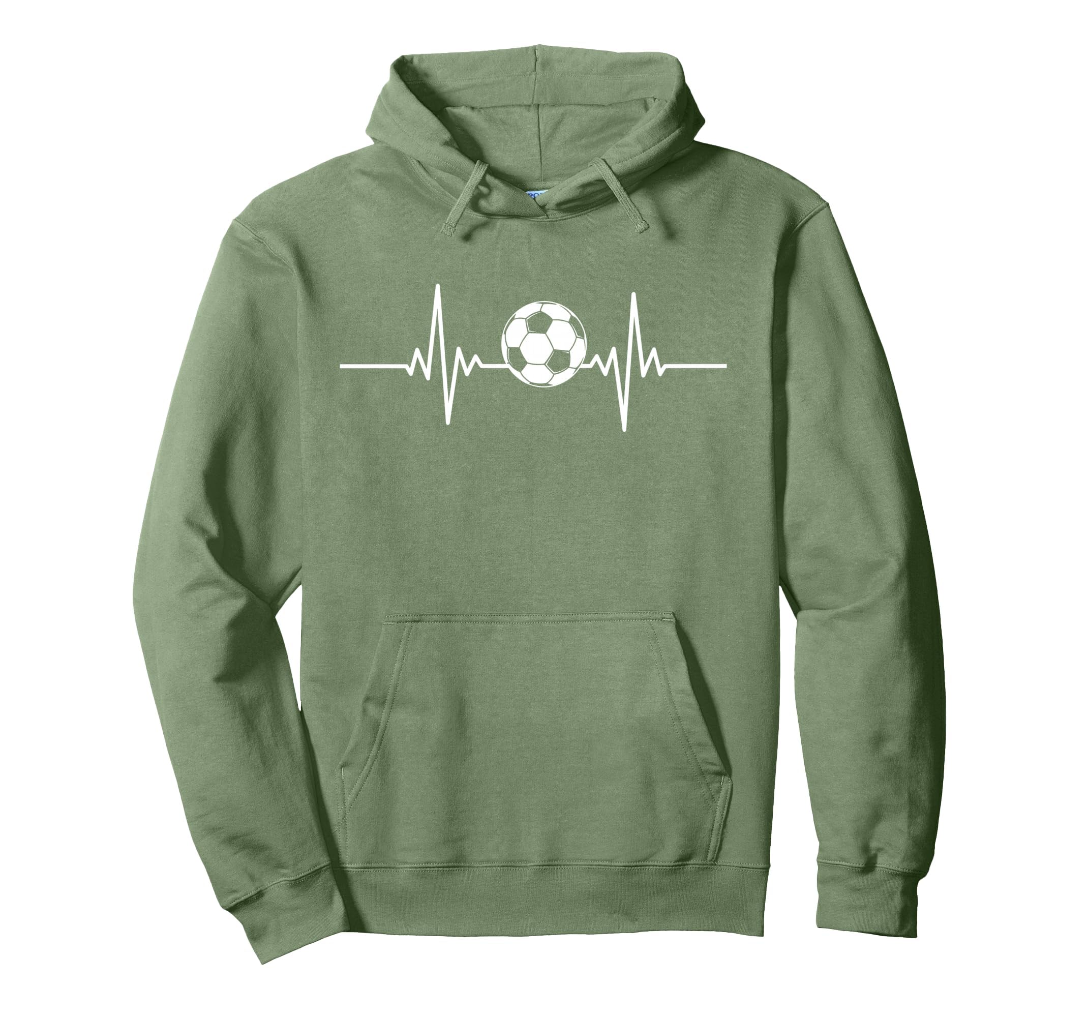 Soccer Heartbeat Soccer Ball Heartbeat Hoodie - Graphic Print Unisex - T-Shirt, Sweatshirt, Hoodie