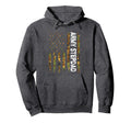 Army Stepdad American Flag Camouflage Hoodie - Trendy Graphic Unisex - T-Shirt, Sweatshirt, Hoodie
