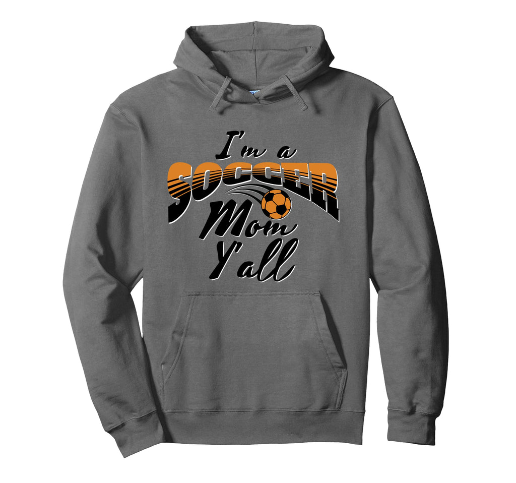 Mom Soccer Lover Soccer Mom Gift Orange Hoodie - Unique Graphic for Adults - T-Shirt, Sweatshirt, Hoodie