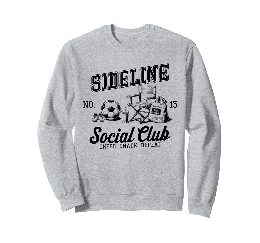 Sideline Social Club Soccer Mom Game Sweatshirt - Minimalist Print Unisex - T-Shirt, Sweatshirt, Hoodie