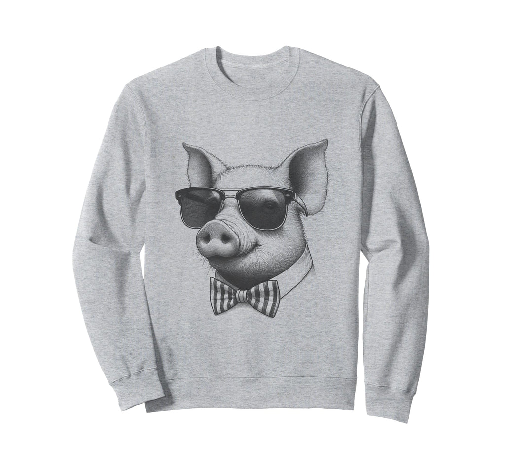 Pig Dad Sunglasses And Sweatshirt - Novelty Apparel Men Women - T-Shirt, Sweatshirt, Hoodie
