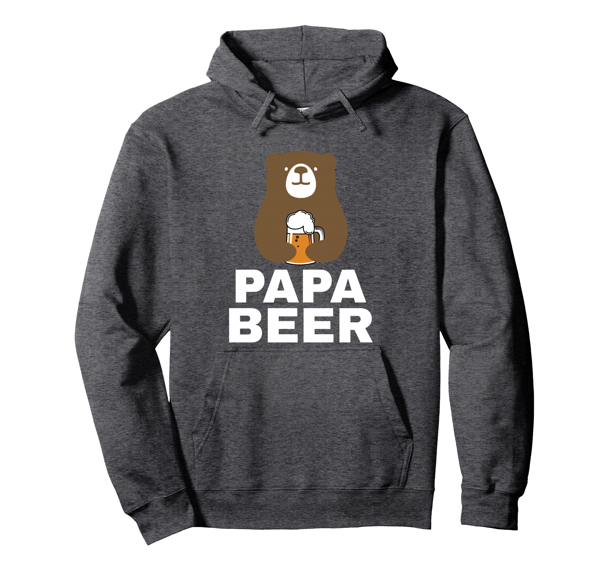 Papa Beer Bear Dad Fathers Day Hoodie - Unique Graphic for Adults - T-Shirt, Sweatshirt, Hoodie