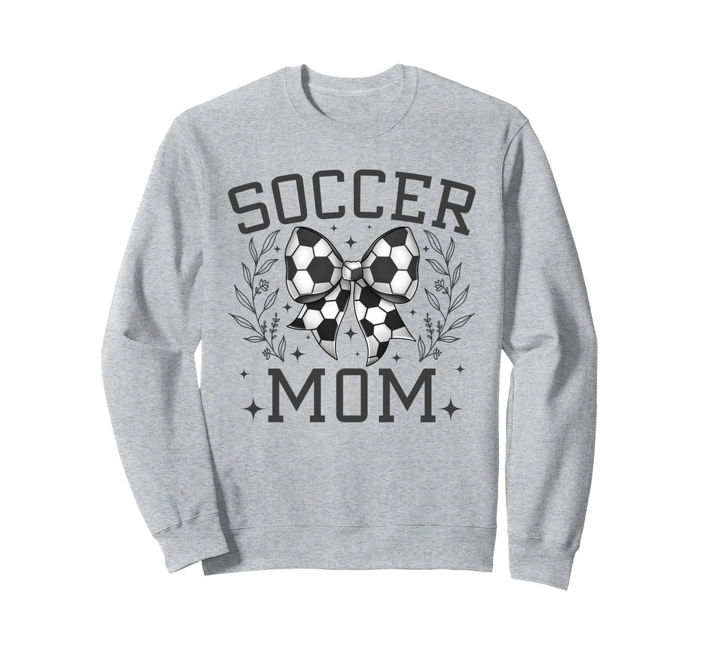 Coquette Bow Soccer Mom Game Day Sweatshirt - Minimalist Print Unisex - T-Shirt, Sweatshirt, Hoodie