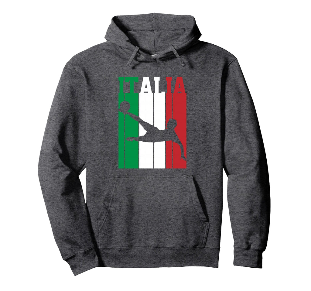 Italy Flag Italian Pride Soccer Hoodie - Fun Novelty Design Unisex - T-Shirt, Sweatshirt, Hoodie