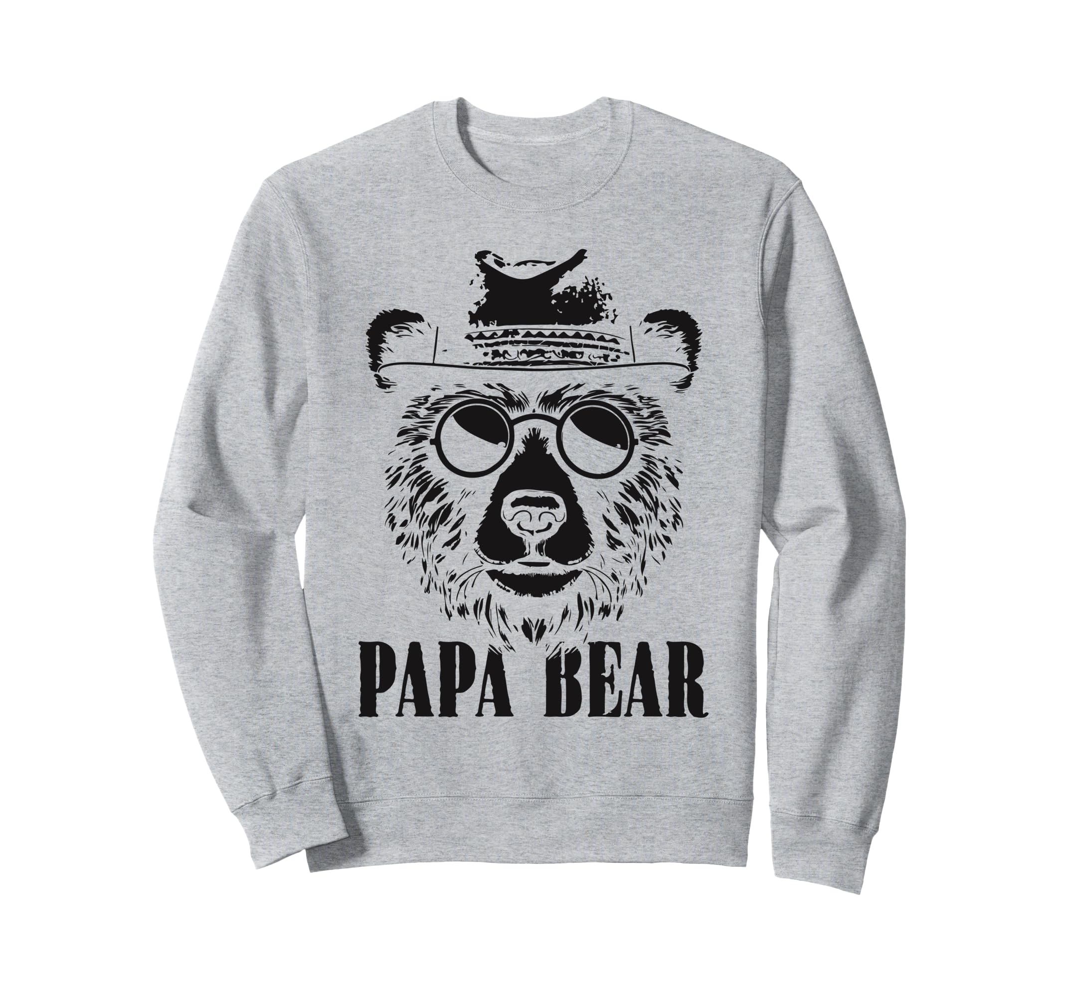 Papa Bear Sunglass Funny Fathers Day Sweatshirt - Graphic Print Men Women - T-Shirt, Sweatshirt, Hoodie
