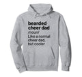 Cheer Dad Bearded Definition Hoodie - Trendy Graphic Men Women - T-Shirt, Sweatshirt, Hoodie