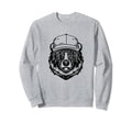 Papa Bear Face Sunglasses Sweatshirt - Fun Novelty Design Men Women - T-Shirt, Sweatshirt, Hoodie
