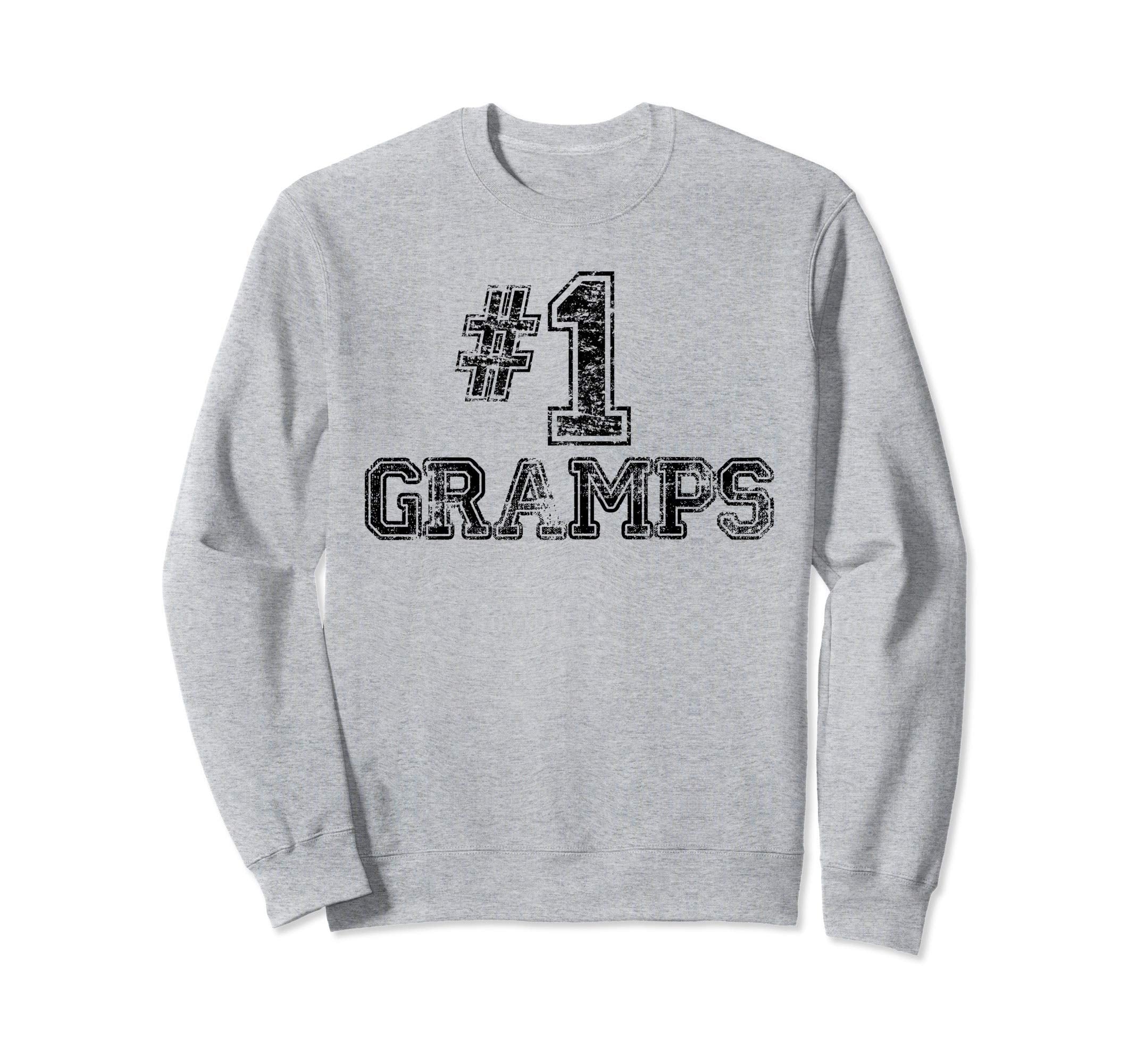 1 Gramps Number One Sports Fathers Sweatshirt - Minimalist Print Men Women - T-Shirt, Sweatshirt, Hoodie