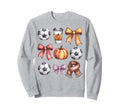 Coquette Fall Soccer Autumn Bow Sweatshirt - Novelty Apparel Men Women - T-Shirt, Sweatshirt, Hoodie