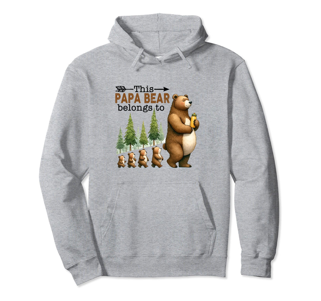 This Papa Bear Belongs To Family Fathers Hoodie - Graphic Print Men Women - T-Shirt, Sweatshirt, Hoodie