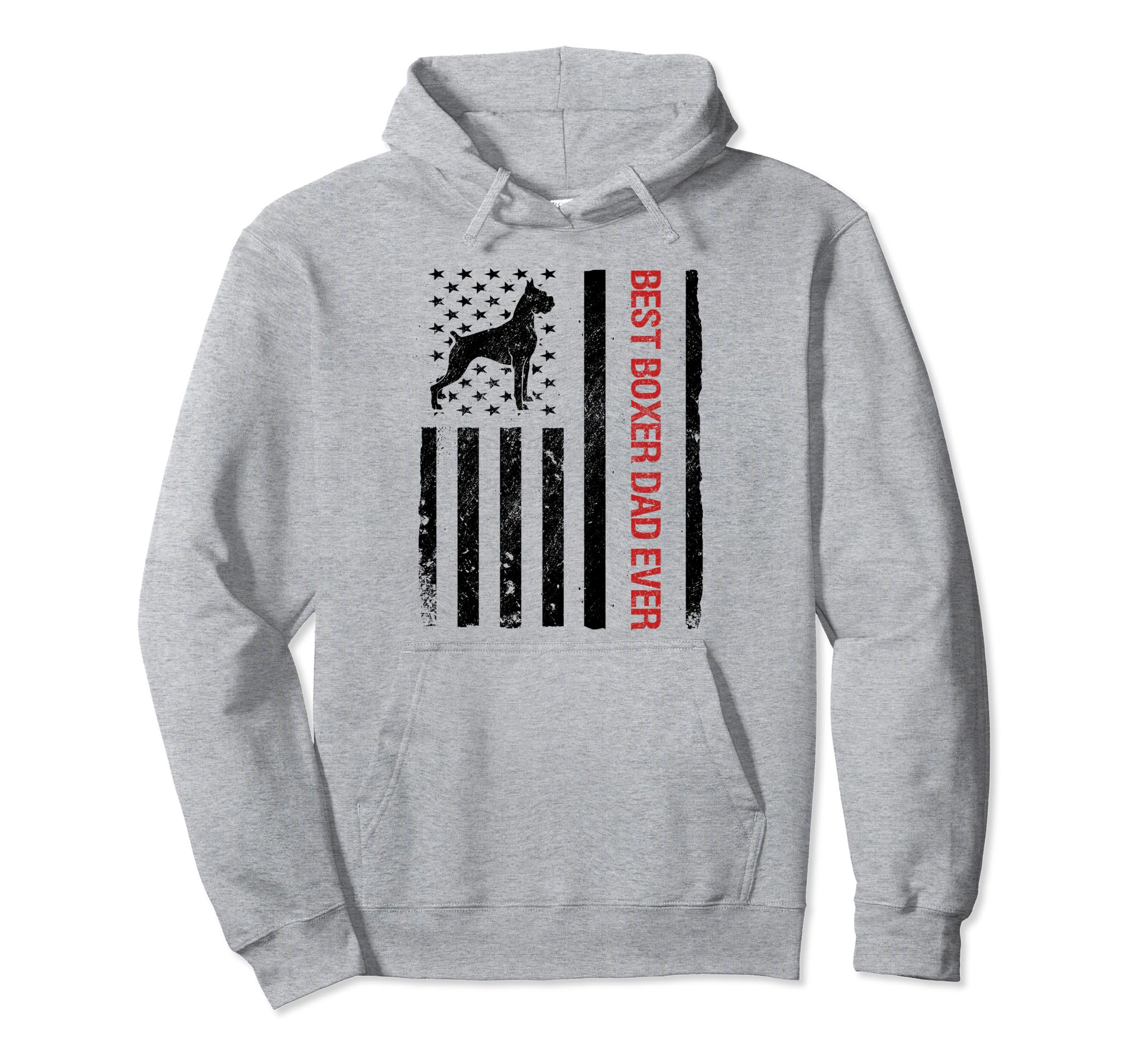 Best Boxer Dad Ever Usa Flag Funny Hoodie - Custom Art Print Men Women - T-Shirt, Sweatshirt, Hoodie