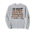 Juneteenth Melanin Black Dad Brown Sweatshirt - Novelty Apparel Men Women - T-Shirt, Sweatshirt, Hoodie