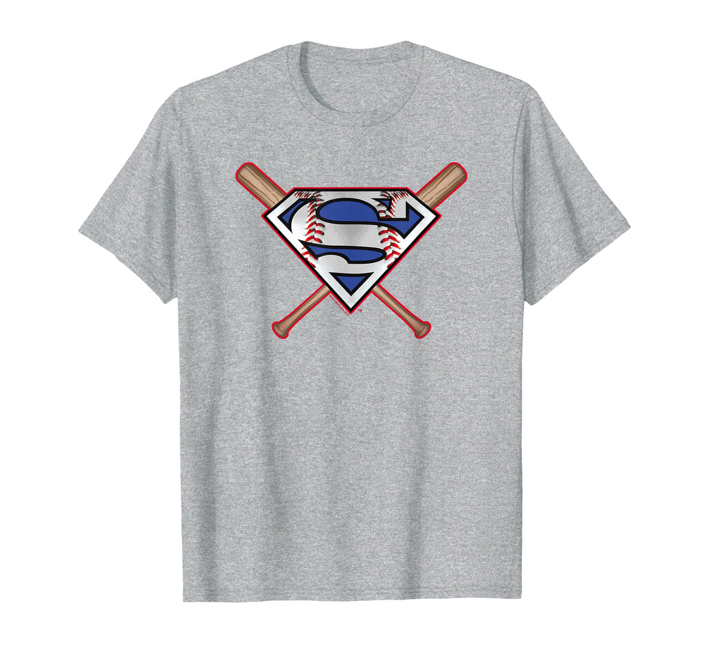 Superman Baseball Shield T-Shirt - Custom Art Print Unisex - T-Shirt, Sweatshirt, Hoodie