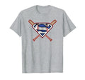 Superman Baseball Shield T-Shirt - Custom Art Print Unisex - T-Shirt, Sweatshirt, Hoodie