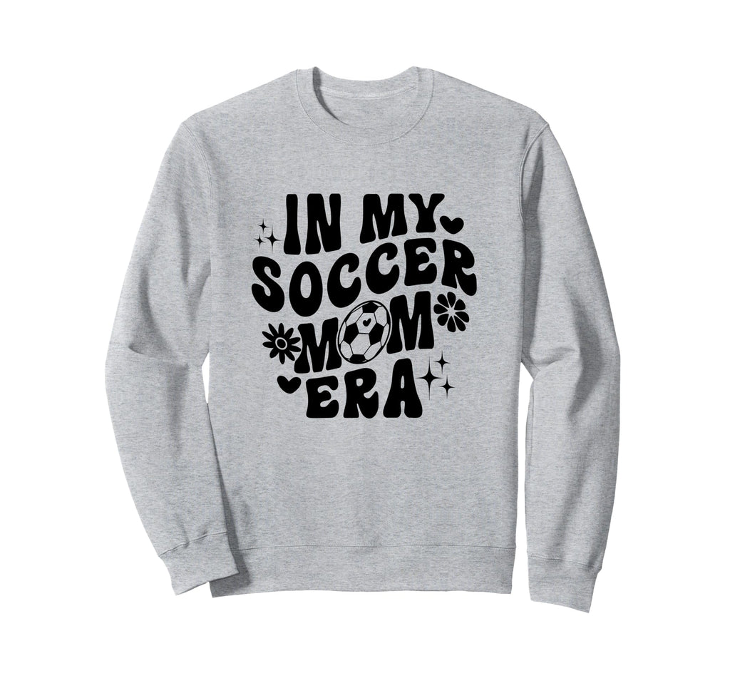 My Soccer Mom Era Groovy Soccer Sweatshirt - Casual Everyday Wear Unisex - T-Shirt, Sweatshirt, Hoodie