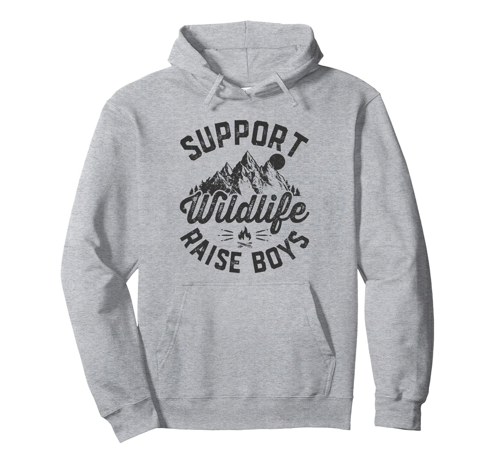 Support Wildlife Raise Funny Camping Hoodie - Trendy Graphic Men Women - T-Shirt, Sweatshirt, Hoodie