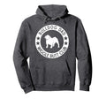 English Bulldog Dad Wiggle Butt Club Hoodie - Casual Everyday Wear Unisex - T-Shirt, Sweatshirt, Hoodie