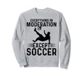 Soccer Everything Moderation Except Sweatshirt - Novelty Apparel Men Women - T-Shirt, Sweatshirt, Hoodie