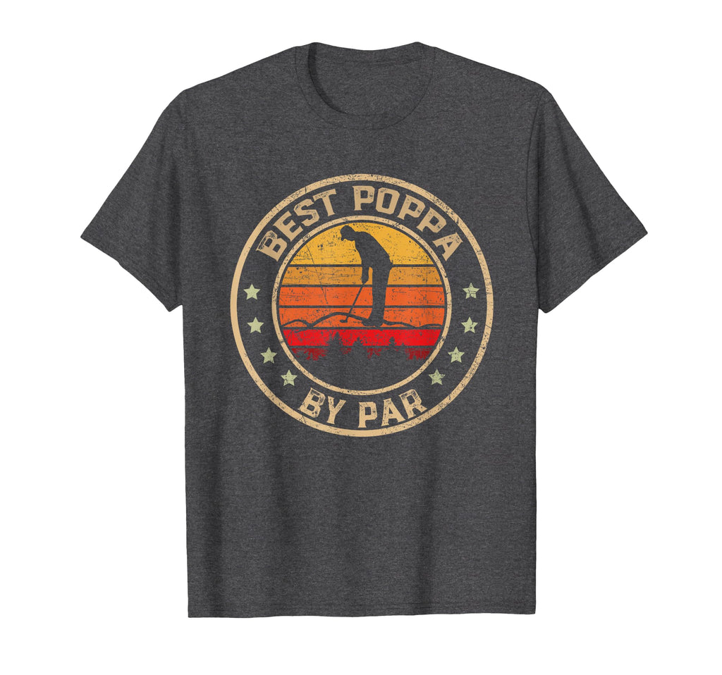 Mens Best Poppa Par Fathers Day Golfing T-Shirt - Minimalist Print Unisex - T-Shirt, Sweatshirt, Hoodie