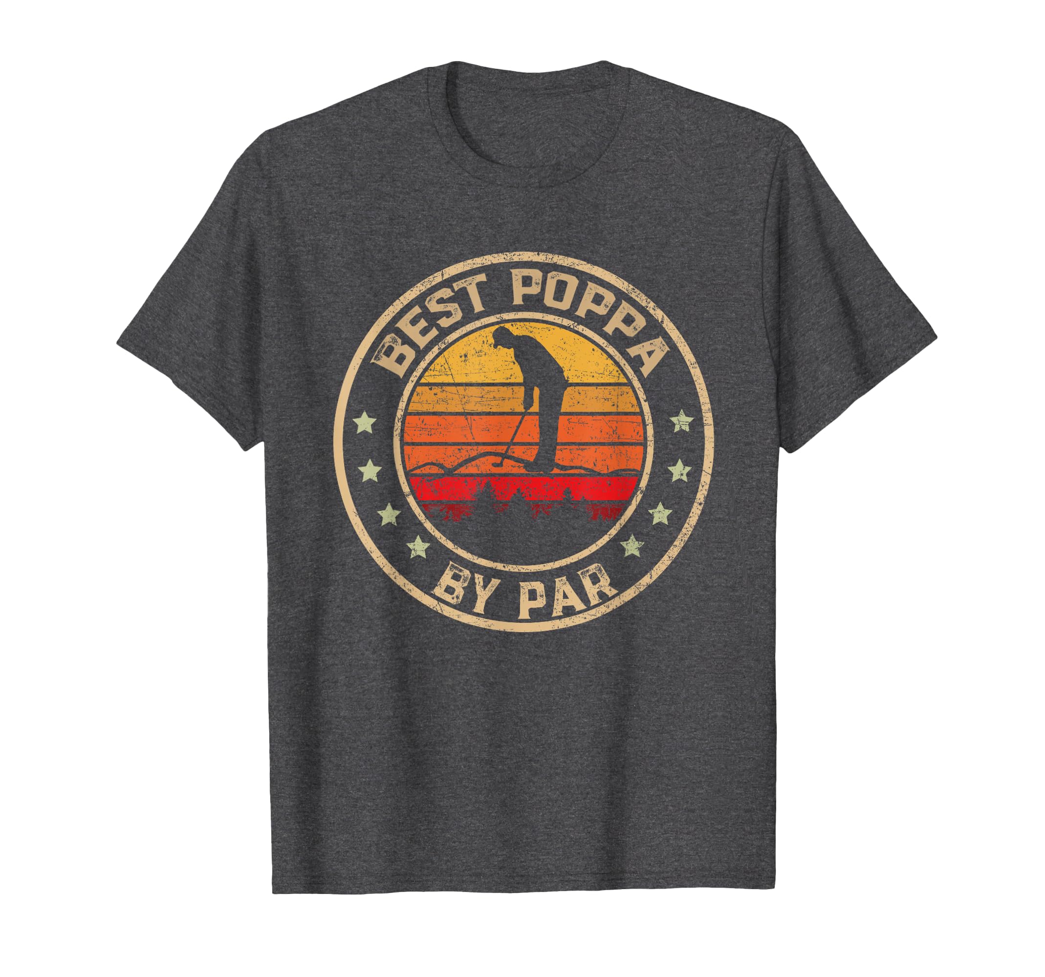 Mens Best Poppa Par Fathers Day Golfing T-Shirt - Minimalist Print Unisex - T-Shirt, Sweatshirt, Hoodie