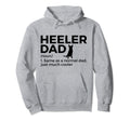 Heeler Dad Definition Funny Cattle Hoodie - Aesthetic Graphic Men Women - T-Shirt, Sweatshirt, Hoodie