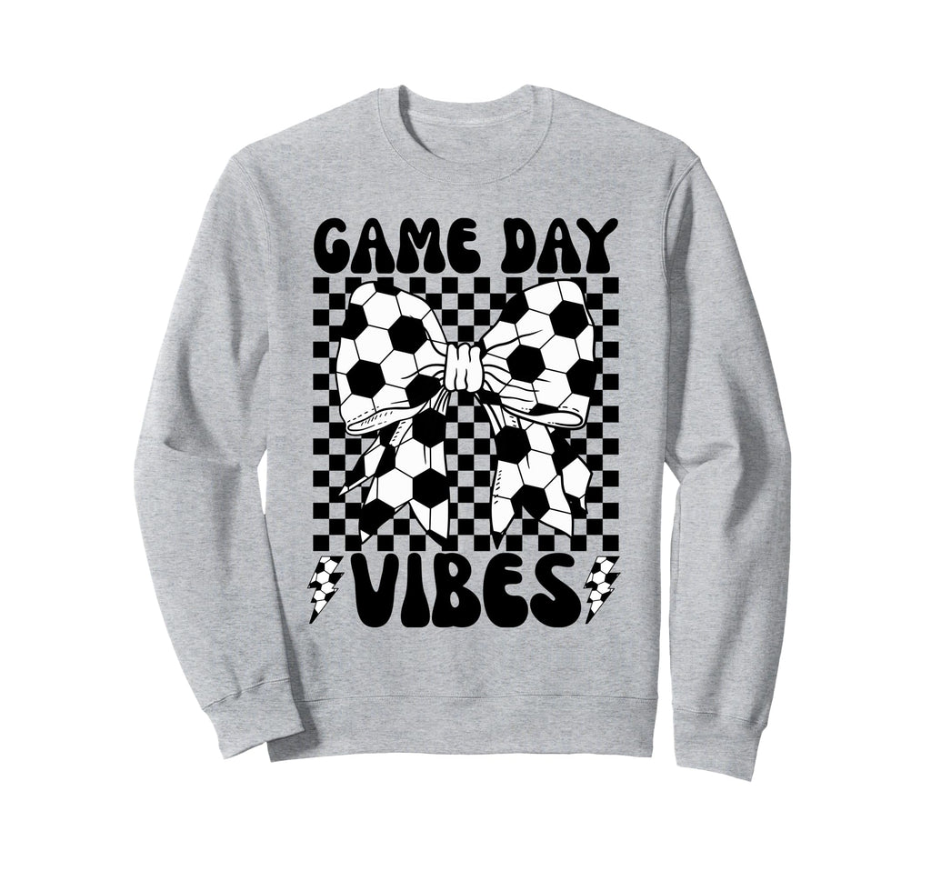 Game Day Vibes Coquette Bow Sweatshirt - Fun Novelty Design Men Women - T-Shirt, Sweatshirt, Hoodie