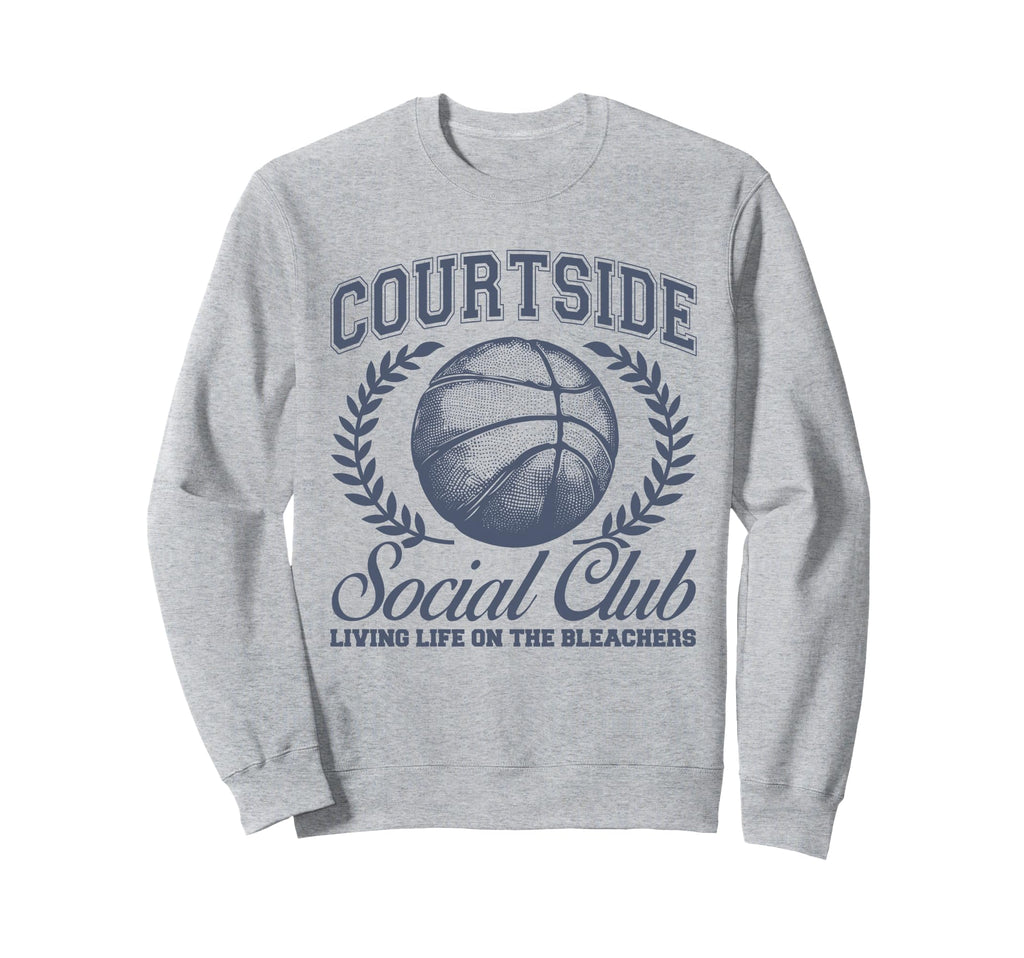 Basketball Mom Matching Courtside Sweatshirt - Minimalist Print for Adults - T-Shirt, Sweatshirt, Hoodie