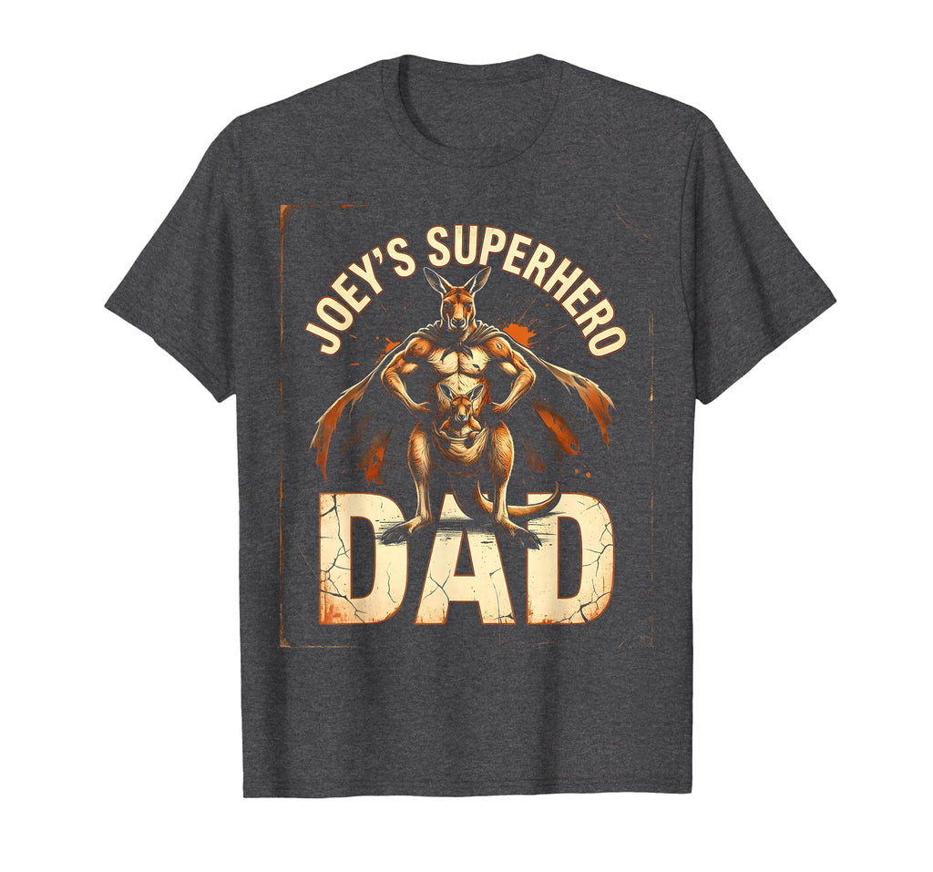 Joeys Superhero Dad Kangaroo Father T-Shirt - Graphic Print Men Women - T-Shirt, Sweatshirt, Hoodie