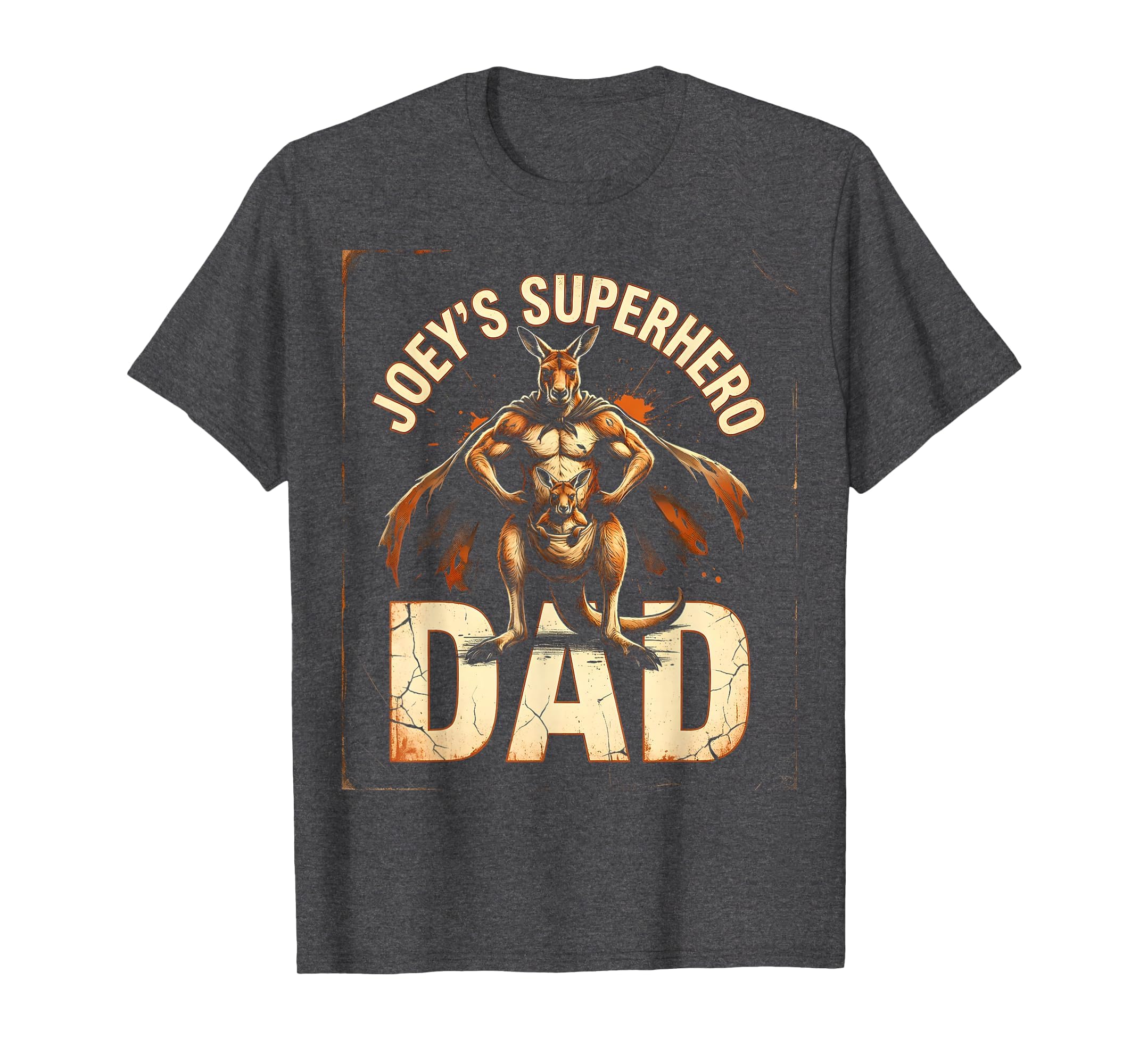 Joeys Superhero Dad Kangaroo Father T-Shirt - Graphic Print Men Women - T-Shirt, Sweatshirt, Hoodie