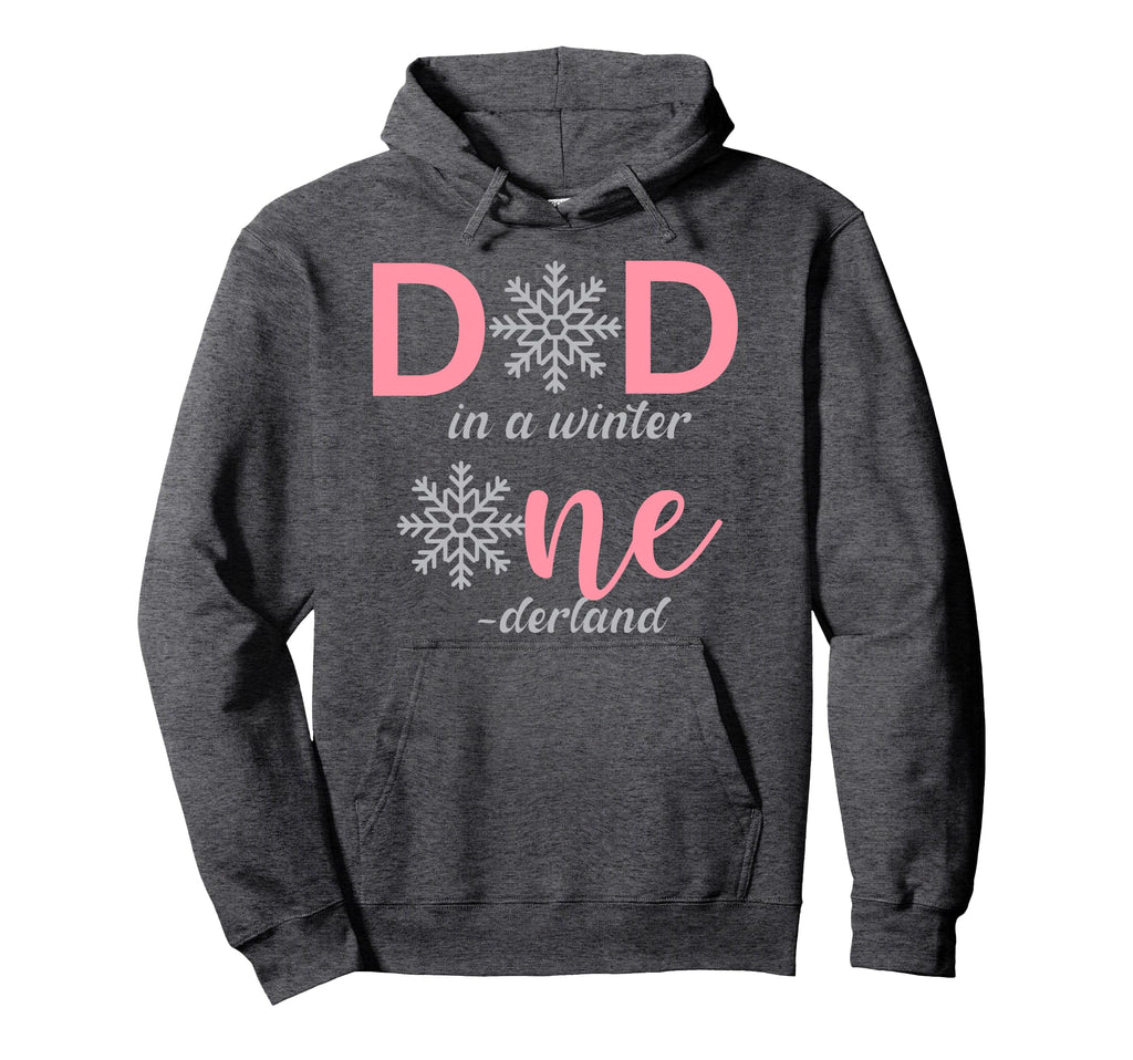 Dad Birthday Winter Onederland 1St Birthday Hoodie - Graphic Print Unisex - T-Shirt, Sweatshirt, Hoodie