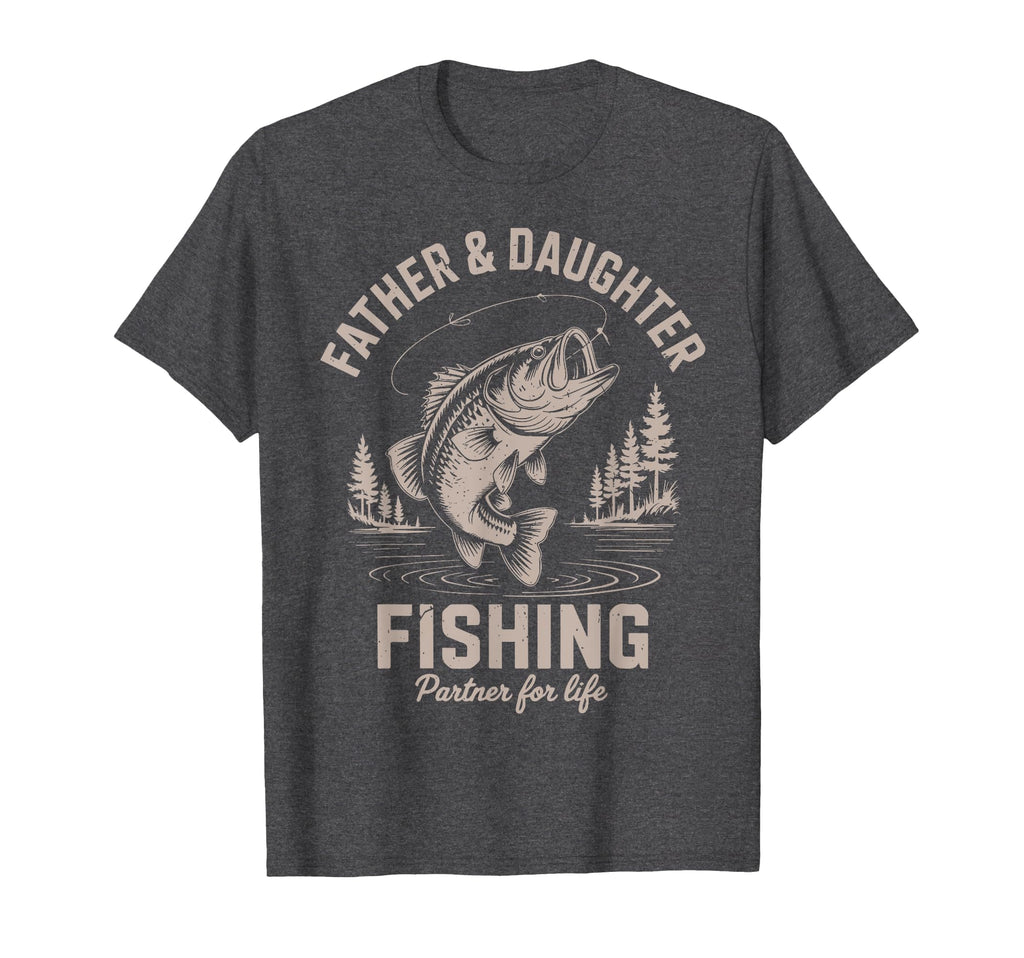 Father Daughter Matching Fishing T-Shirt - Unique Graphic Men Women - T-Shirt, Sweatshirt, Hoodie