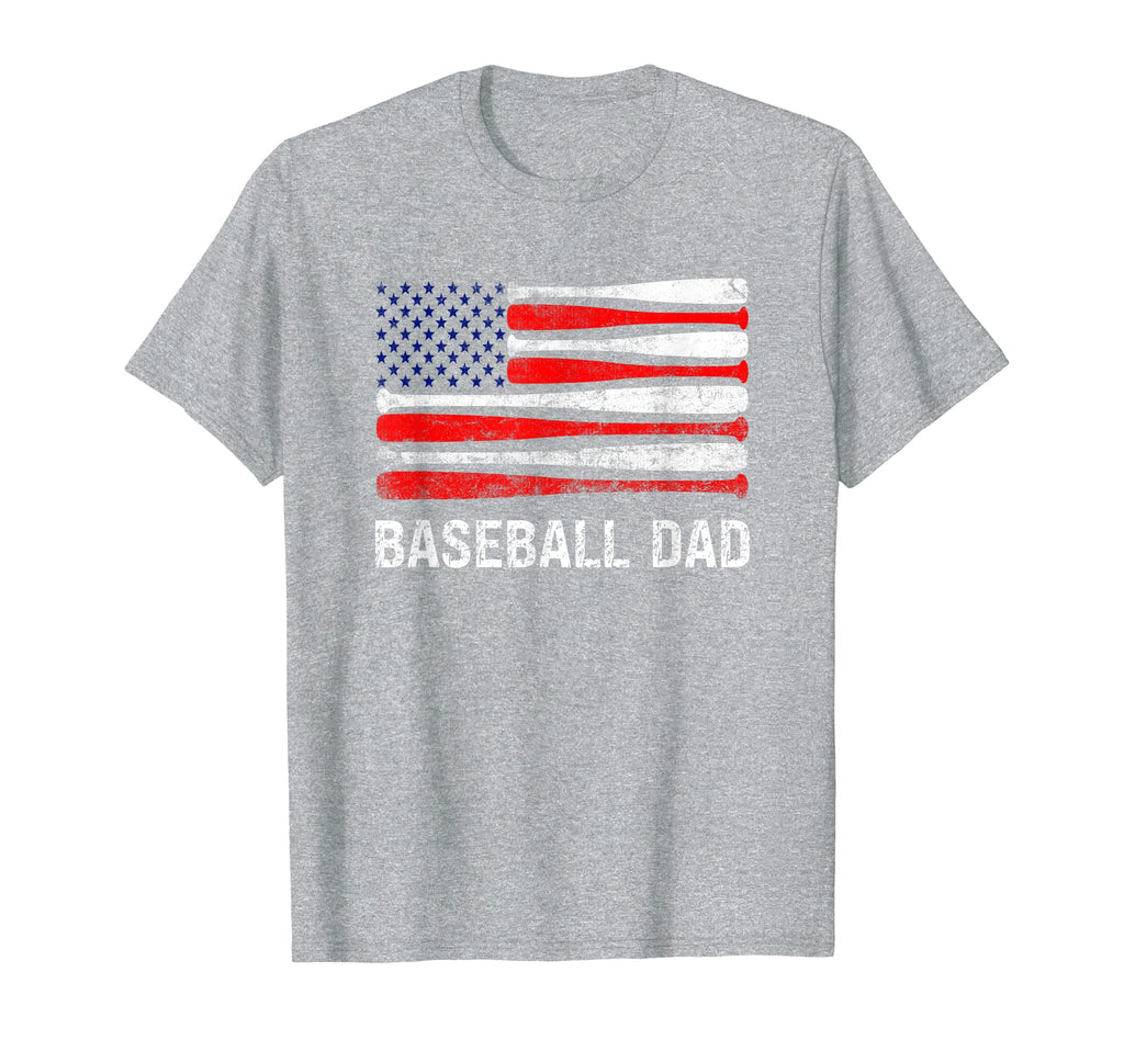 Mens American Baseball Dad Baseball T-Shirt - Trendy Graphic for Adults - T-Shirt, Sweatshirt, Hoodie
