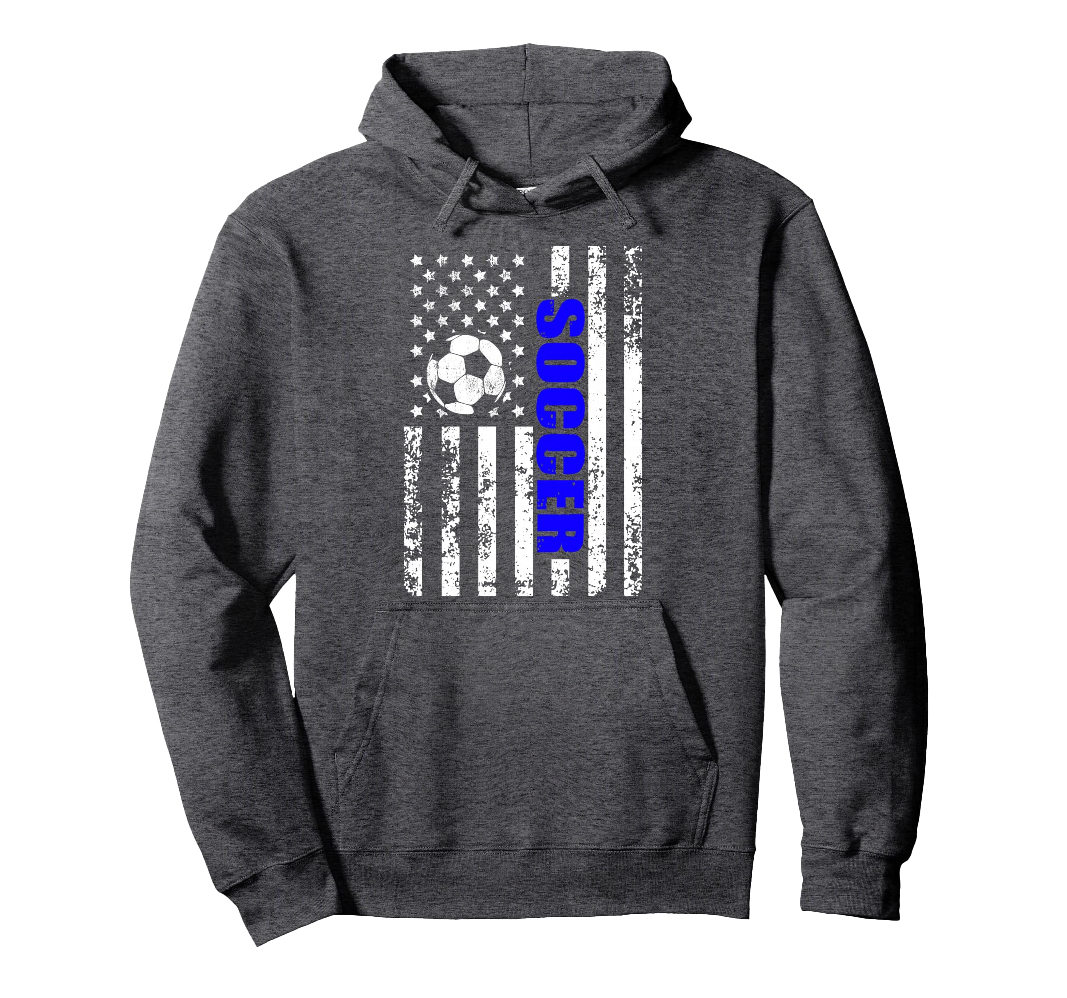 Us American Flag Soccer Patriotic Soccer Hoodie - Trendy Graphic Men Women - T-Shirt, Sweatshirt, Hoodie