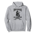 Motorcycle Biker Dad Father Gift Daddy Hoodie - Graphic Print Men Women - T-Shirt, Sweatshirt, Hoodie