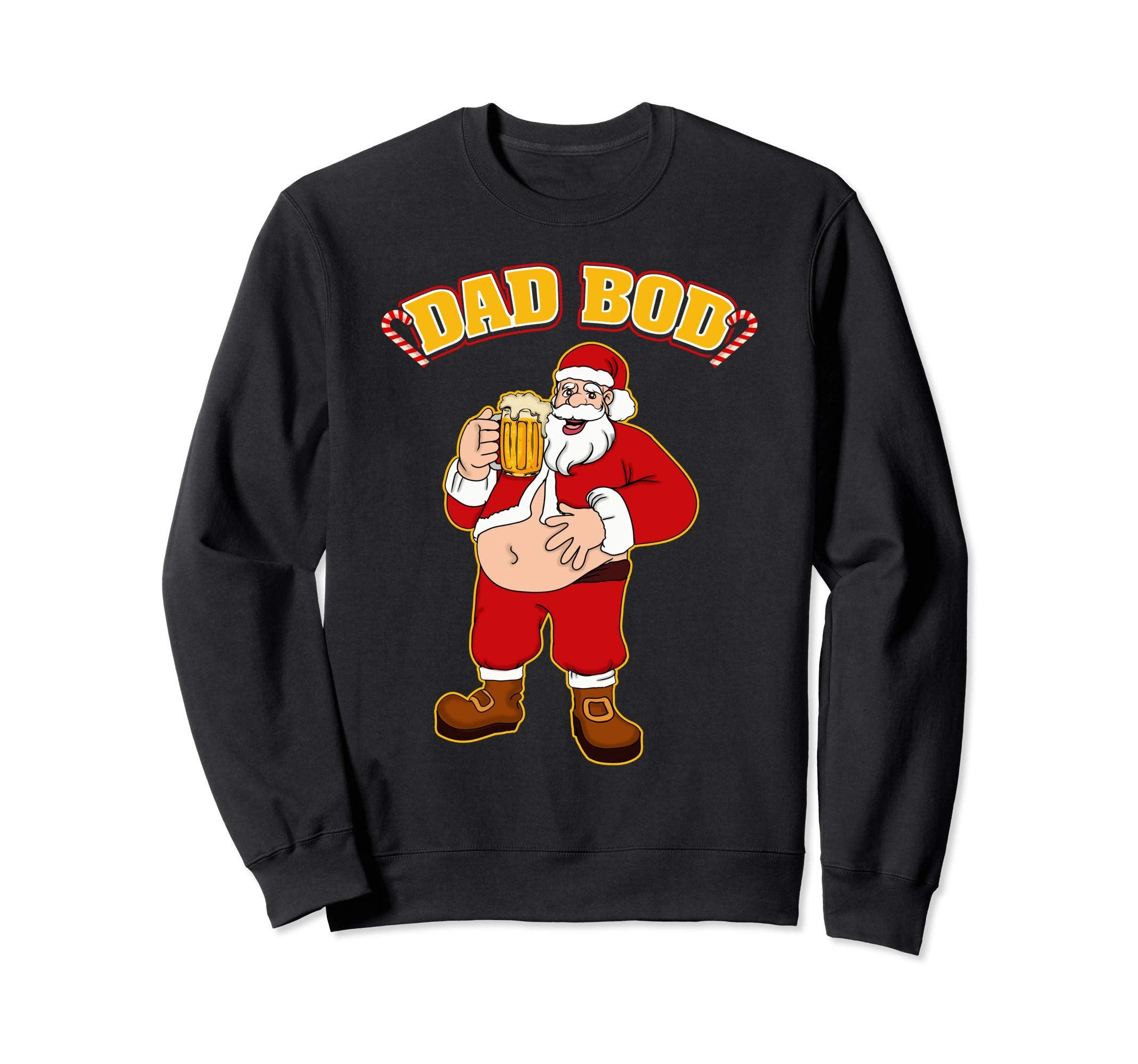 Santa Belly Dad Bod Funny Beer Belly Sweatshirt - Streetwear Style Unisex - T-Shirt, Sweatshirt, Hoodie