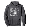 Doberman Dog Mom Dog Dad Doberman Hoodie - Minimalist Print for Adults - T-Shirt, Sweatshirt, Hoodie