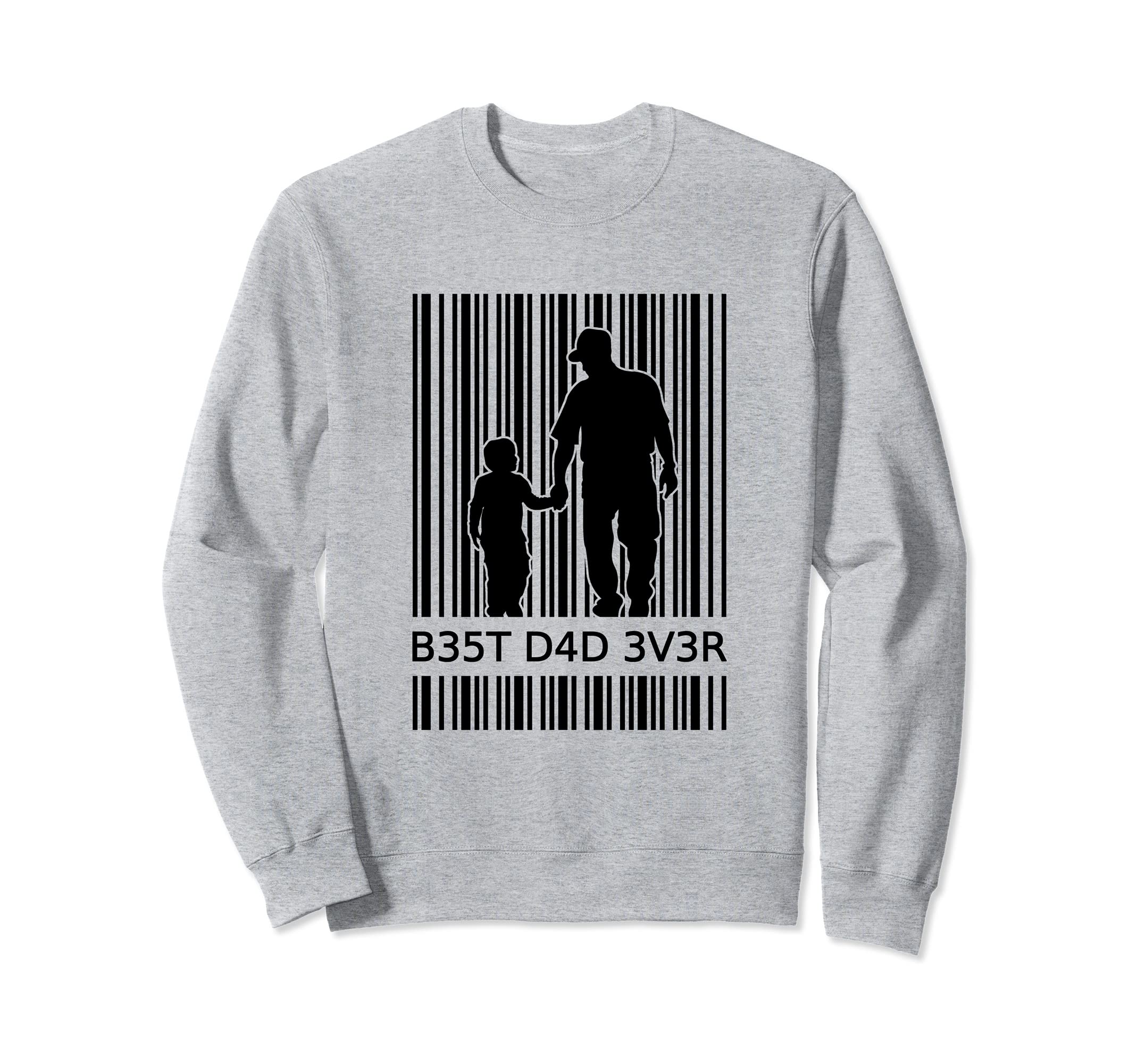 Best Dad Ever Expectant Father Barcode Sweatshirt - Graphic Print Unisex - T-Shirt, Sweatshirt, Hoodie