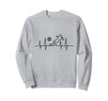 Heartbeat Soccer Sweatshirt - Fun Novelty Design Men Women - T-Shirt, Sweatshirt, Hoodie